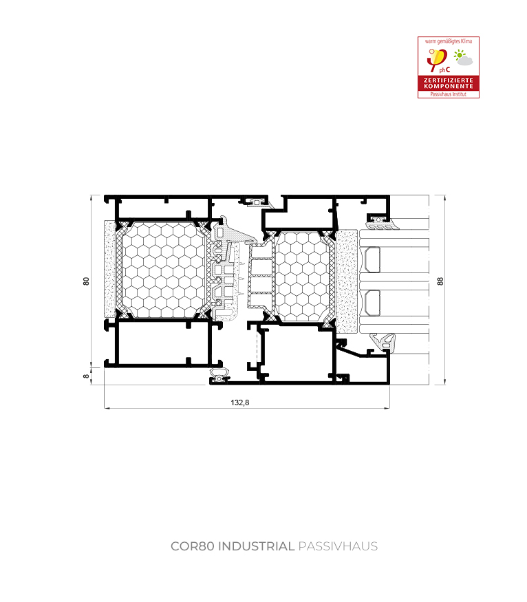 Gürsoylar · Minimalseries | Cortizo Cor 80 Endüstriyel Passivhaus Pencere